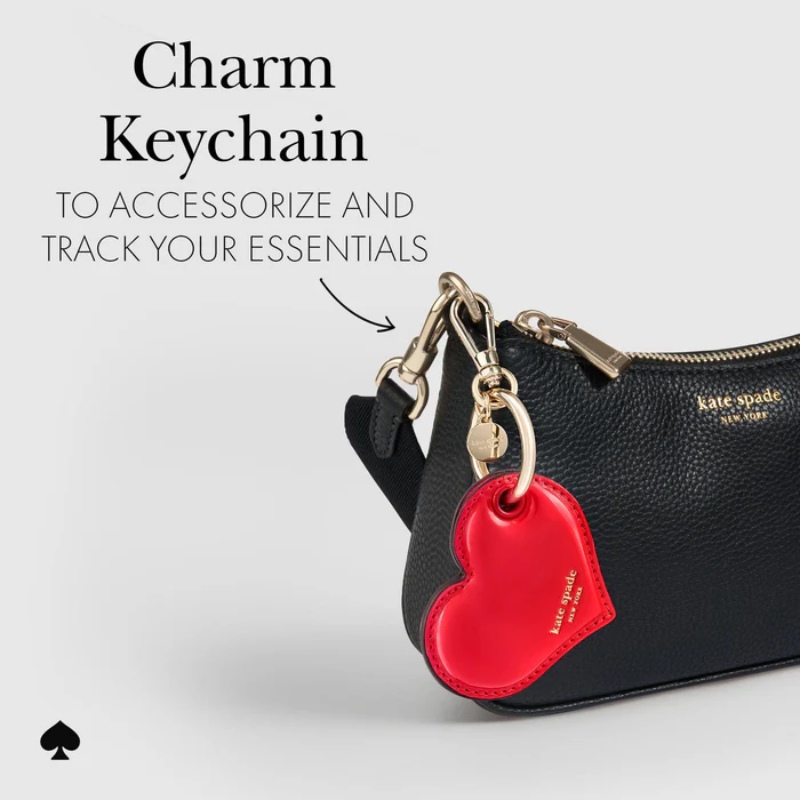 Kate Spade New York Charm Keychain - Etui ochronne brelok do Apple AirTag (Heart)