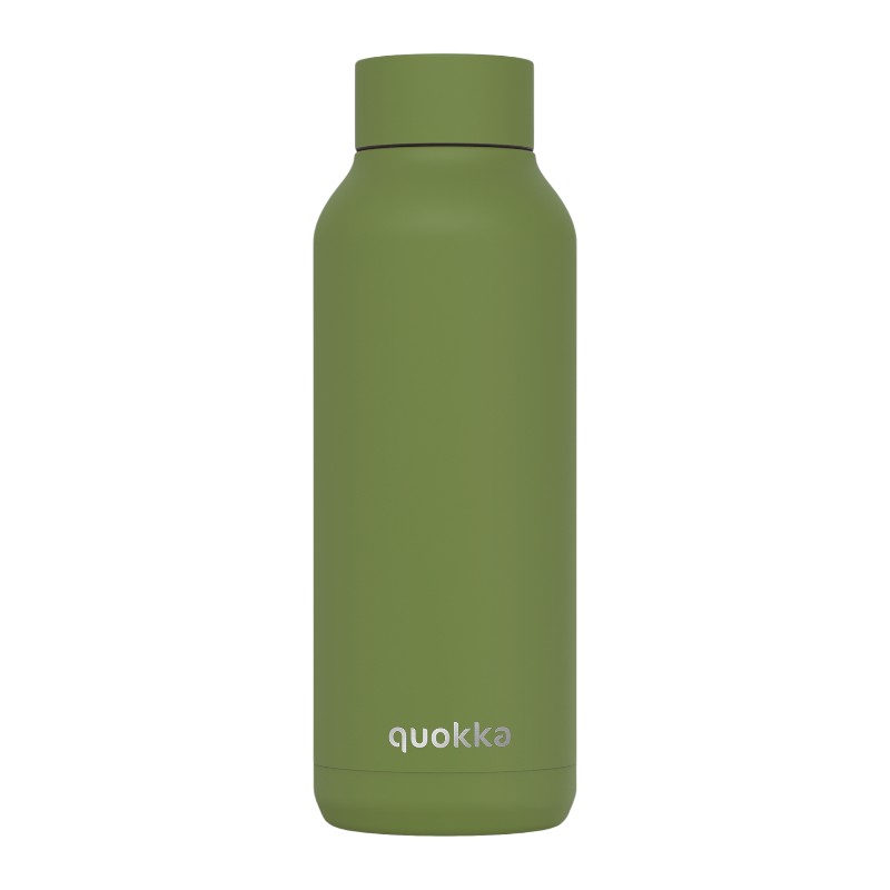 Quokka Solid - Butelka termiczna ze stali nierdzewnej 510 ml (Olive Green)