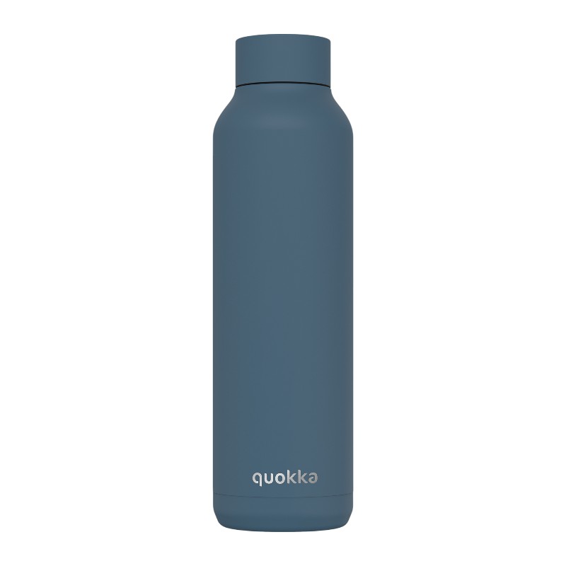 Quokka Solid - Butelka termiczna ze stali nierdzewnej 630 ml (Stone Blue)