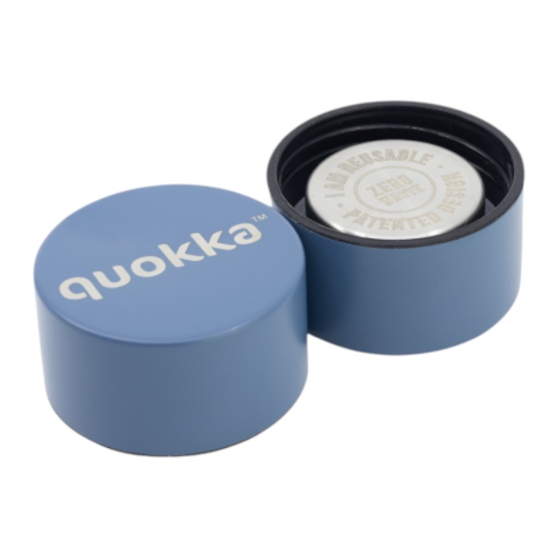 Quokka Solid - Butelka termiczna ze stali nierdzewnej 630 ml (Stone Blue)