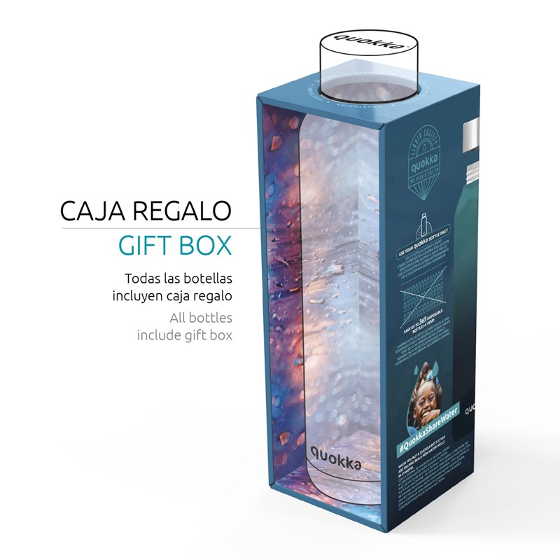 Quokka Solid - Butelka termiczna ze stali nierdzewnej 630 ml (Stone Blue)