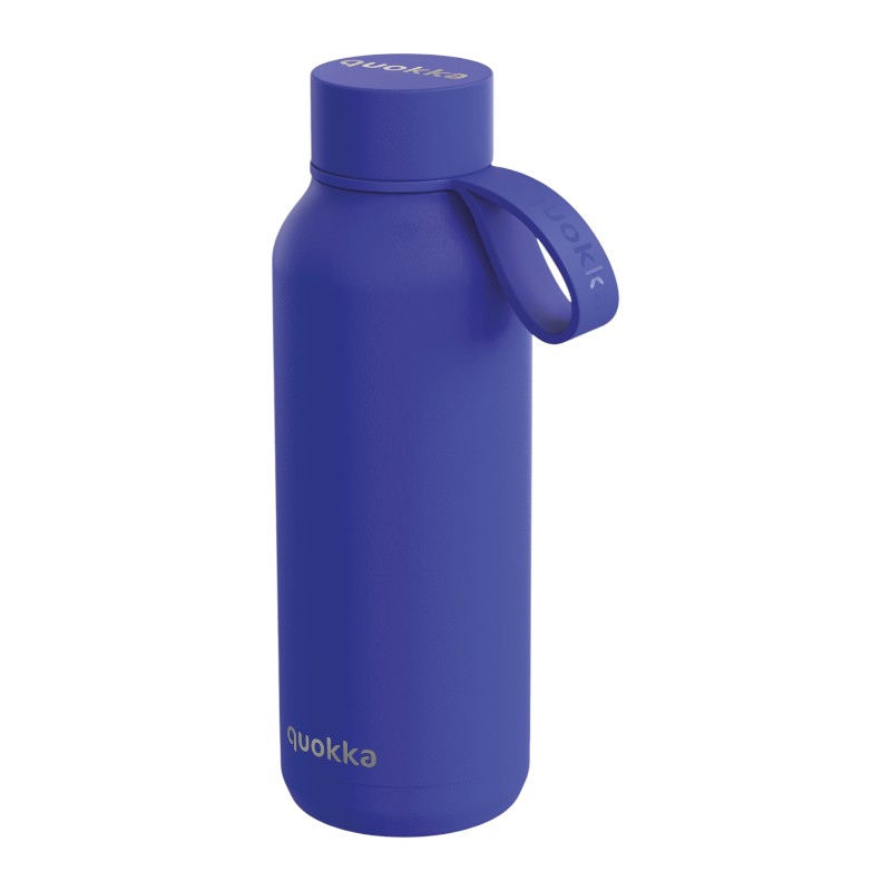 Quokka Solid With Strap - Butelka termiczna ze stali nierdzewnej 510 ml z paskiem (Dusk Blue)