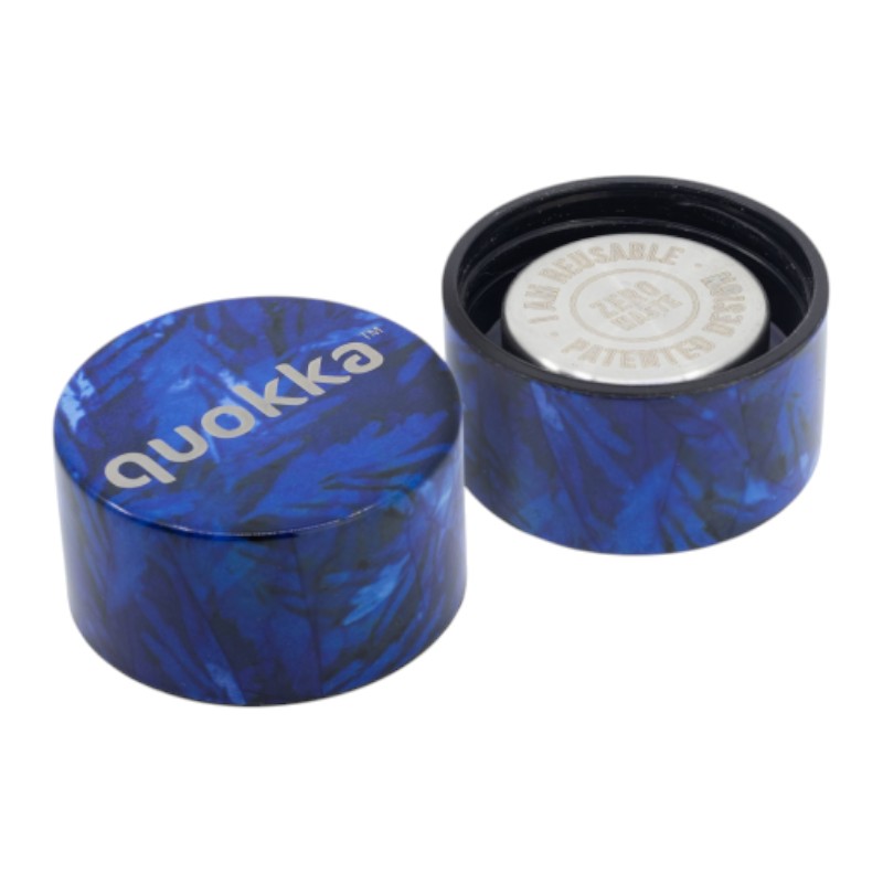 Quokka Solid - Butelka termiczna ze stali nierdzewnej 510 ml (Night Forest)