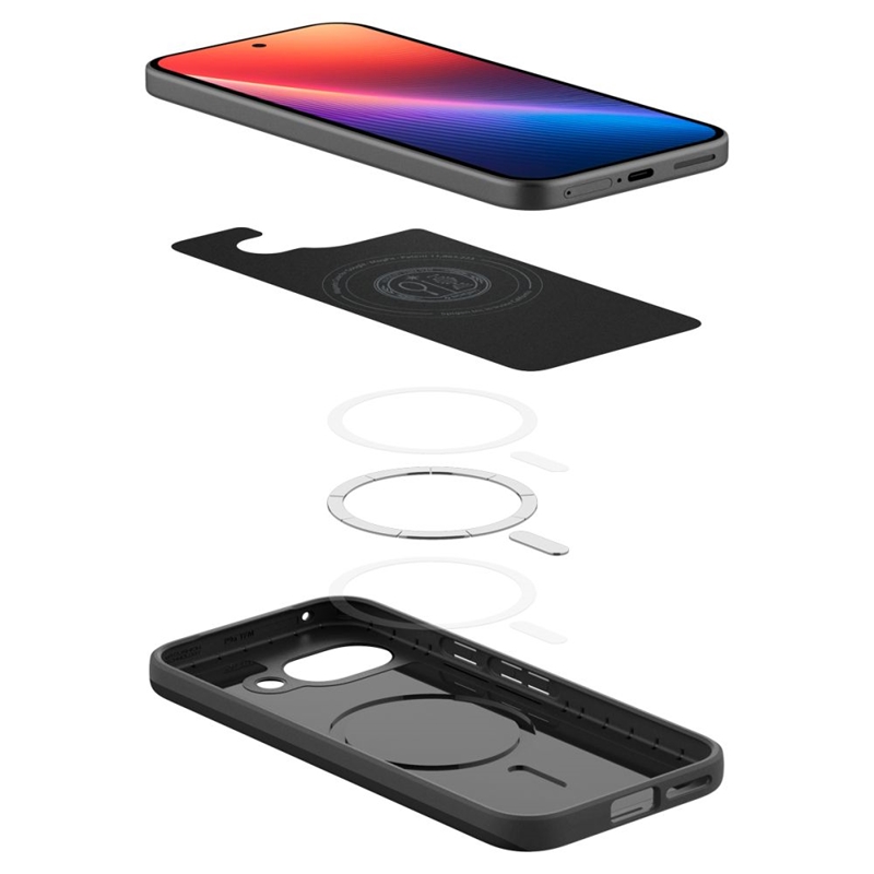 Spigen Thin Fit Mag MagSafe - Etui do Google Pixel 9a (Czarny)