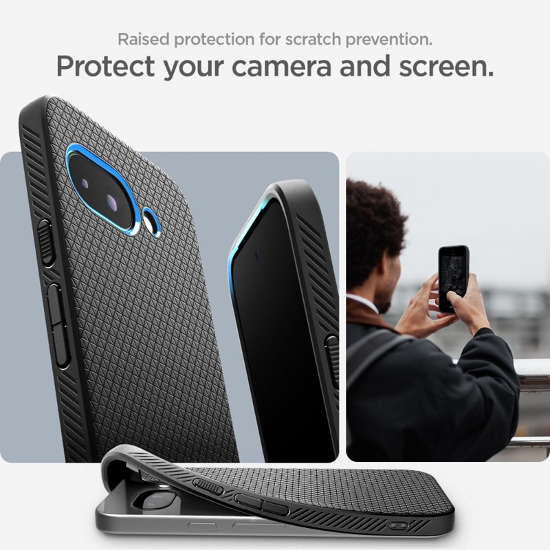 Spigen Liquid Air - Etui do Google Pixel 9a (Matte Black)