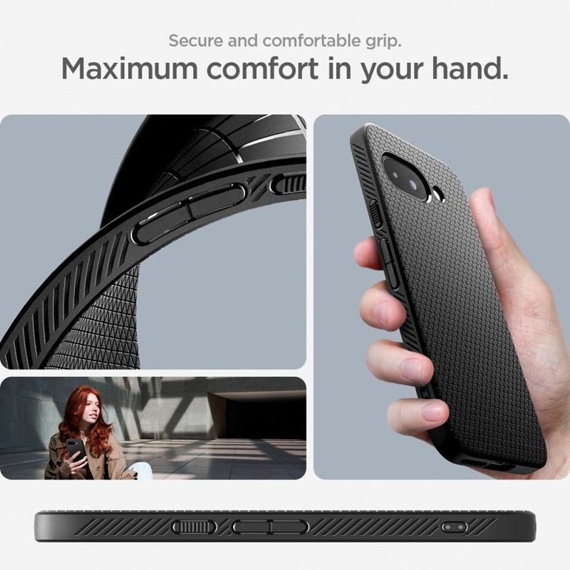 Spigen Liquid Air - Etui do Google Pixel 9a (Matte Black)
