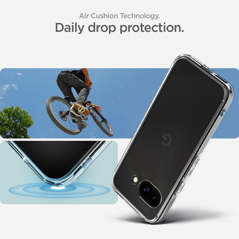 Spigen Ultra Hybrid - Etui do Google Pixel 9a (Crystal Clear)