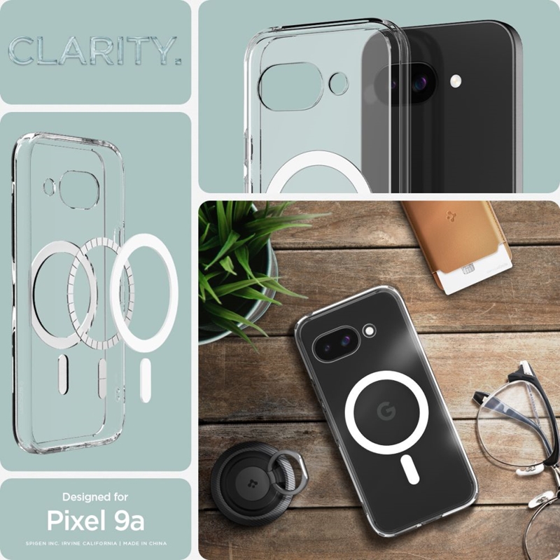 Spigen Ultra Hybrid Mag MagSafe - Etui do Google Pixel 9a (Biały)