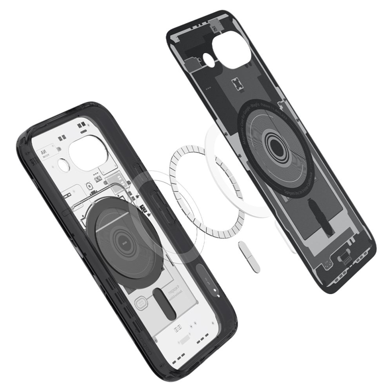 Spigen Ultra Hybrid Mag MagSafe - Etui do Google Pixel 9a (Zero One Black)