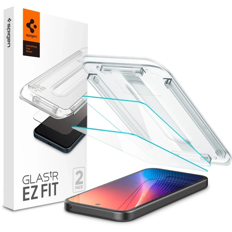 Spigen Glas.TR EZ FIT 2-Pack - Szkło hartowane do Google Pixel 9a (2 sztuki)