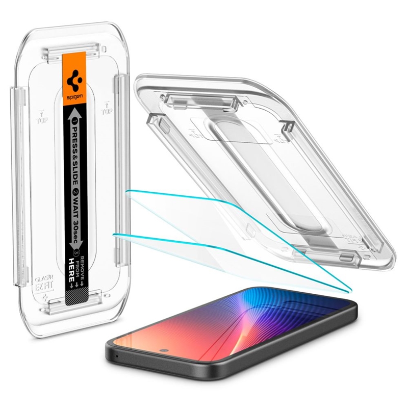 Spigen Glas.TR EZ FIT 2-Pack - Szkło hartowane do Google Pixel 9a (2 sztuki)