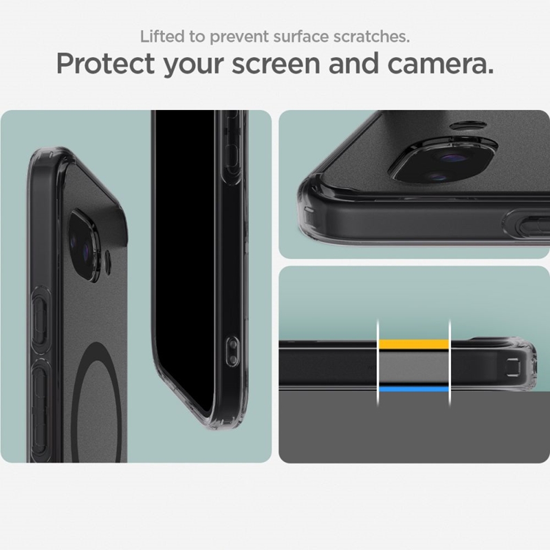 Spigen Ultra Hybrid Mag MagSafe - Etui do Google Pixel 9a (Frost Black)