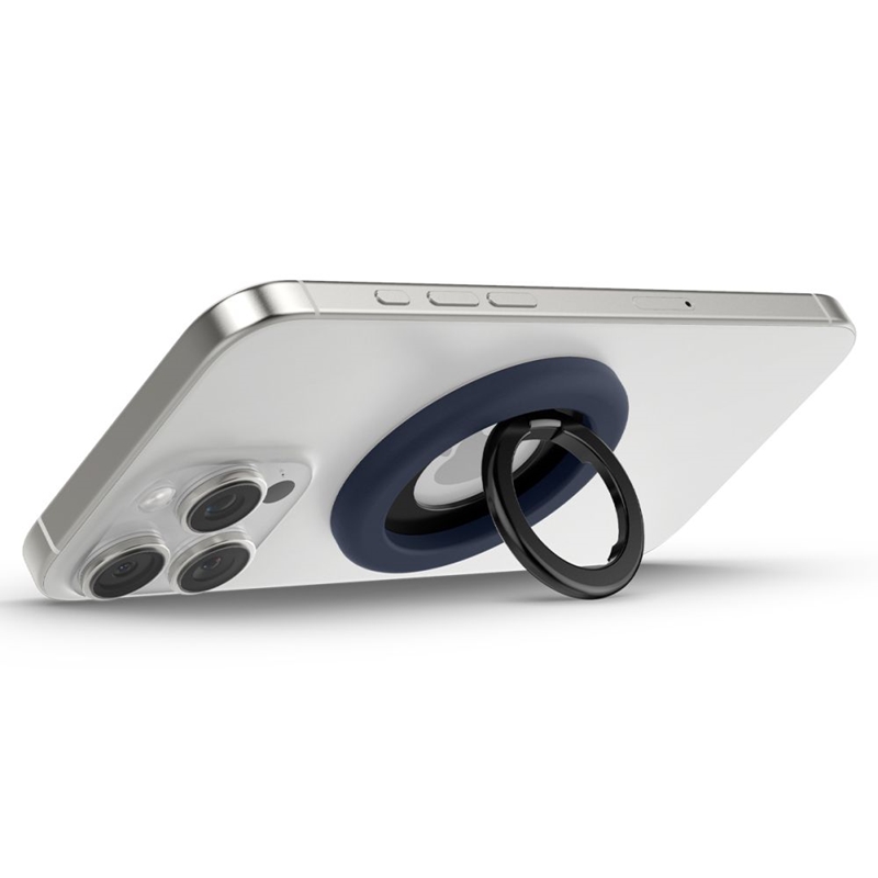Spigen Nano Pop MagSafe Phone Ring - Magnetyczny uchwyt na palec z funkcją podstawki (Bluberry Navy)