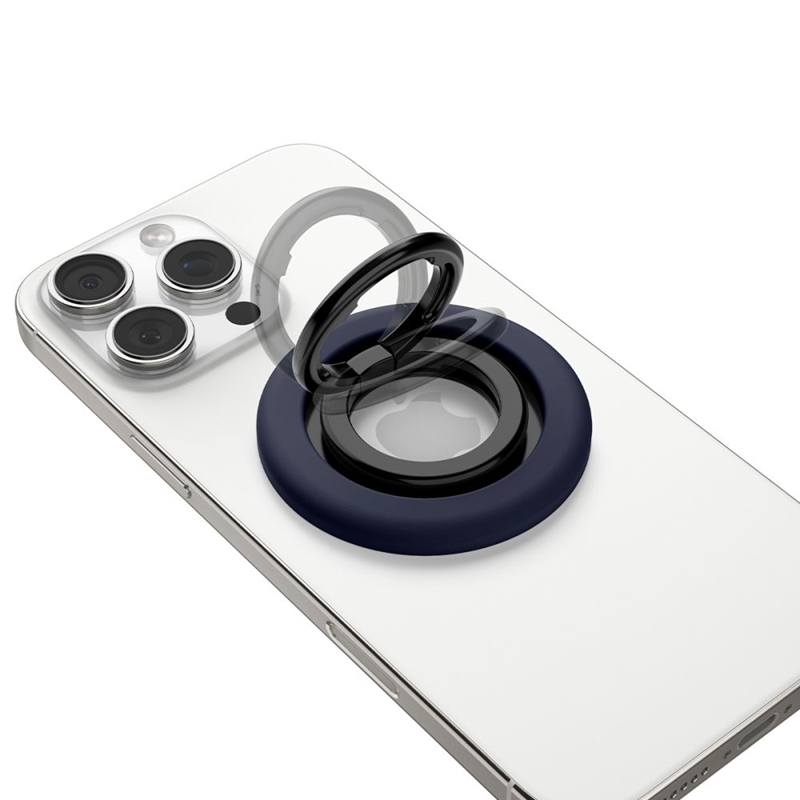Spigen Nano Pop MagSafe Phone Ring - Magnetyczny uchwyt na palec z funkcją podstawki (Bluberry Navy)