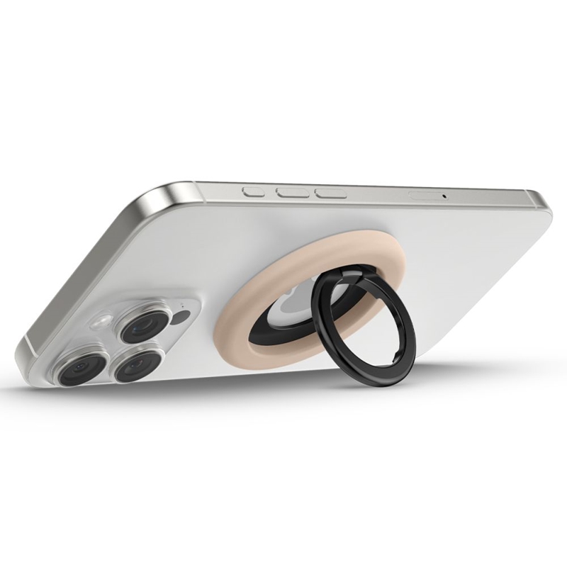 Spigen Nano Pop MagSafe Phone Ring - Magnetyczny uchwyt na palec z funkcją podstawki (Coconut Beige)
