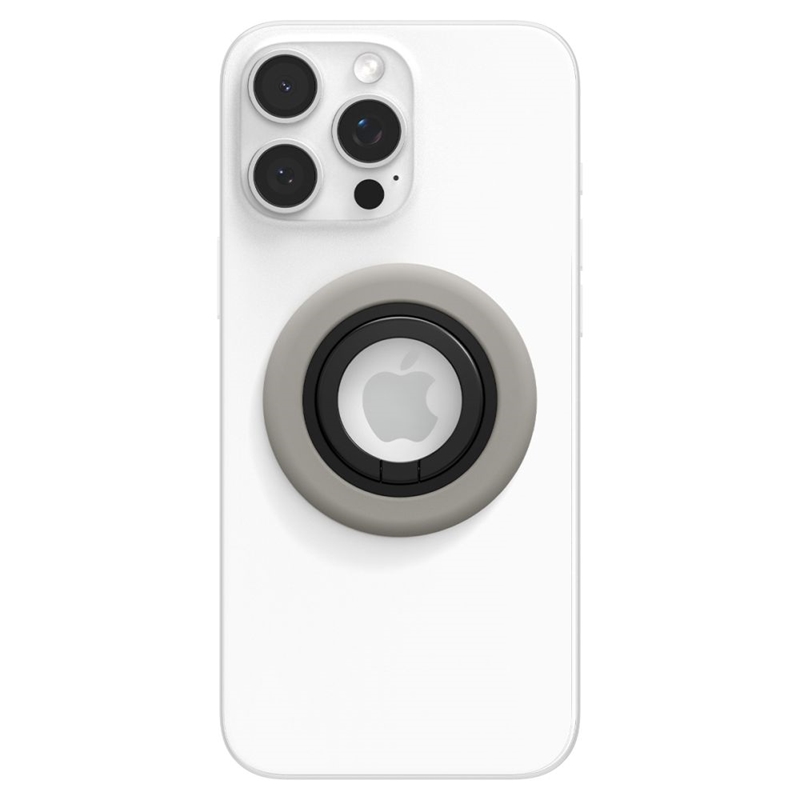 Spigen Nano Pop MagSafe Phone Ring - Magnetyczny uchwyt na palec z funkcją podstawki (Truffle Grey)