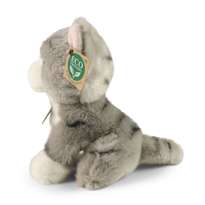 Rappa - Pluszowa maskotka siedzący szary Kot 18 cm Eco-Friendly
