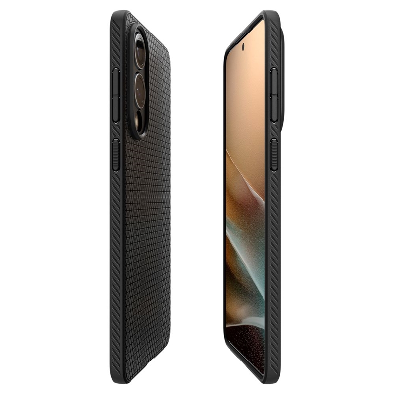 Spigen Liquid Air - Etui do Samsung Galaxy S25 Edge (Matte Black)