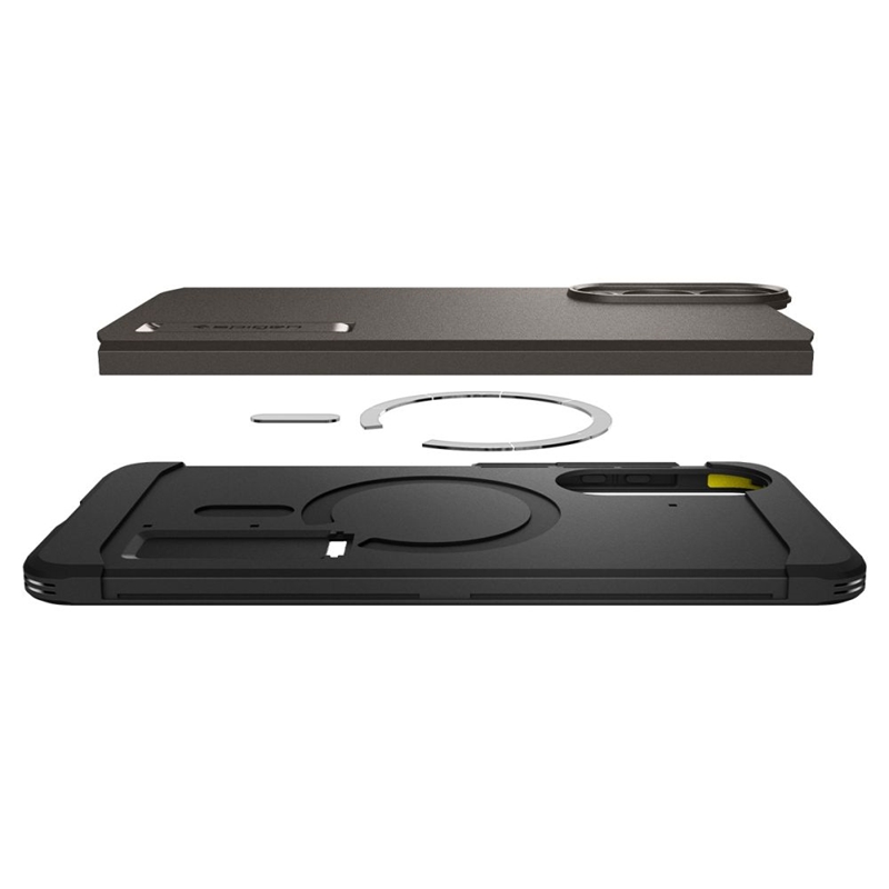 Spigen Tough Armor MagSafe - Etui do Samsung Galaxy S25 Edge (Gunmetal)