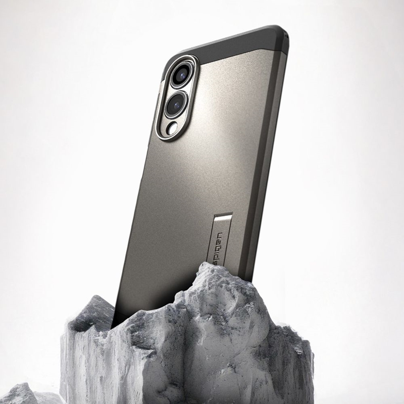 Spigen Tough Armor MagSafe - Etui do Samsung Galaxy S25 Edge (Gunmetal)