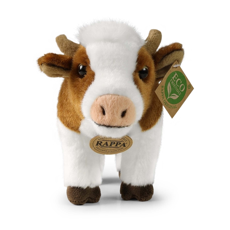 Rappa - Pluszowa realistyczna maskotka Krowa 23 cm Eco-Friendly