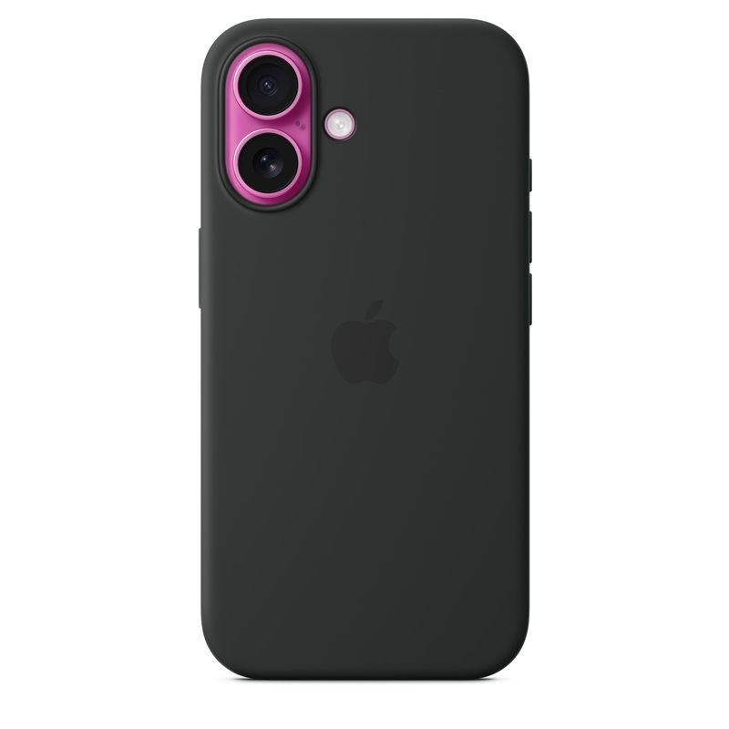 Apple Silicone Case - Silikonowe etui z MagSafe do iPhone 16 (czarny)