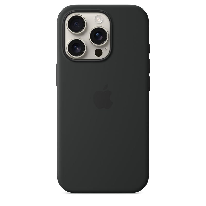 Apple Silicone Case - Silikonowe etui z MagSafe do iPhone 16 Pro (czarny)