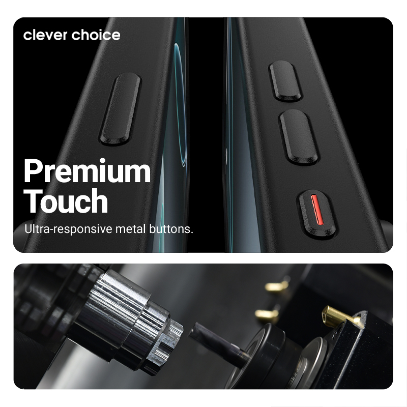 Crong Hybrid Frost MAG Cover - Etui MagSafe iPhone 17 Air (czarny)