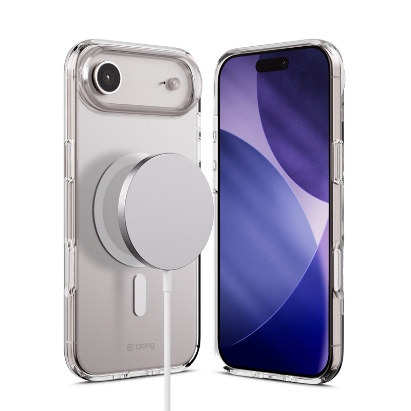 Crong Clear MAG Cover - Etui MagSafe iPhone 17 Air (przezroczysty)