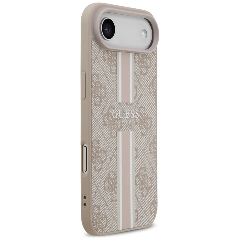 Guess 4G Printed Stripes MagSafe - Etui iPhone 17 Air (różowy)