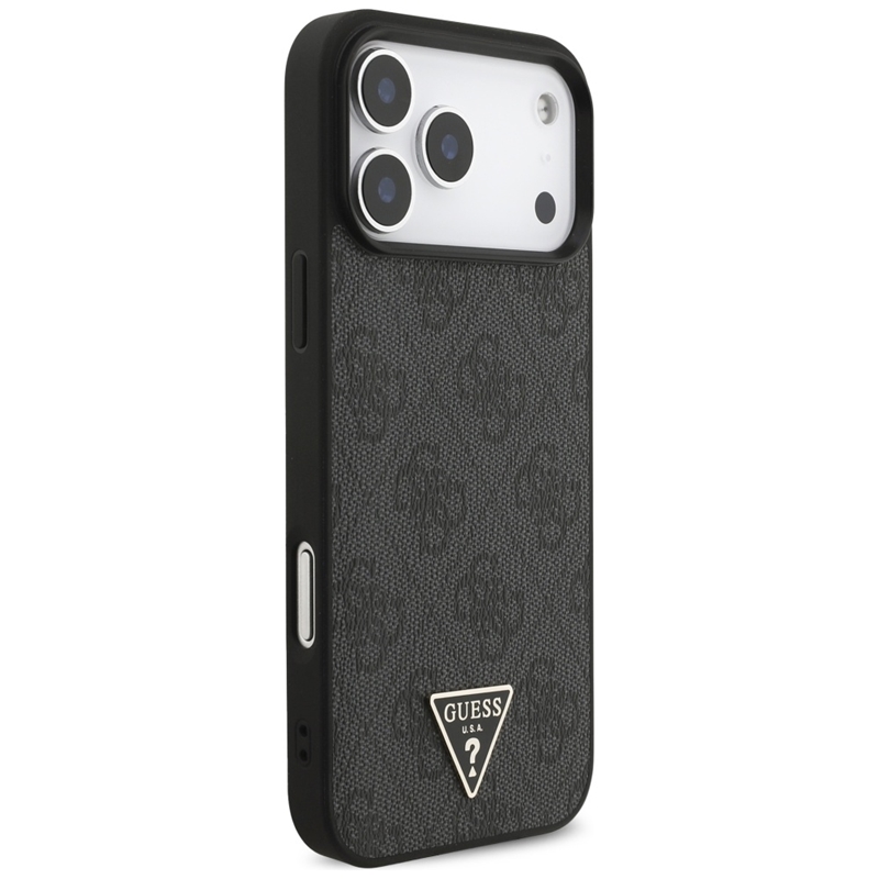 Guess 4G Strap Triangle Logo MagSafe - Etui do iPhone 17 Pro Max (czarny)