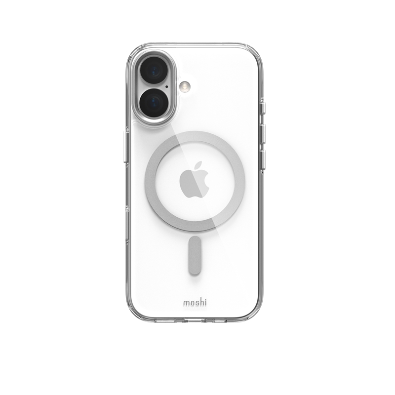 Moshi iGlaze MagSafe - Etui iPhone 17 (Luna Silver)