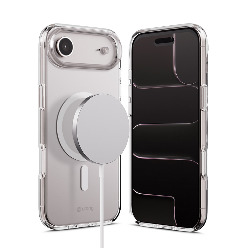 Crong Clear MAG Cover - Etui MagSafe iPhone Air (przezroczysty)