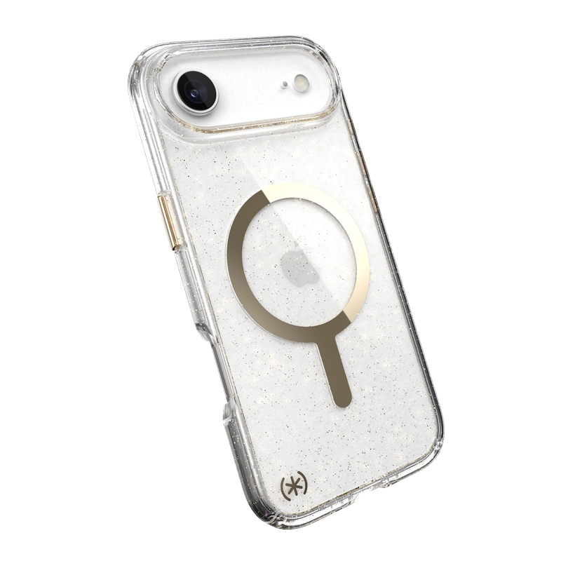 Speck Presidio Lux MagSafe - Etui iPhone Air (Glitter / Gold Metallic)