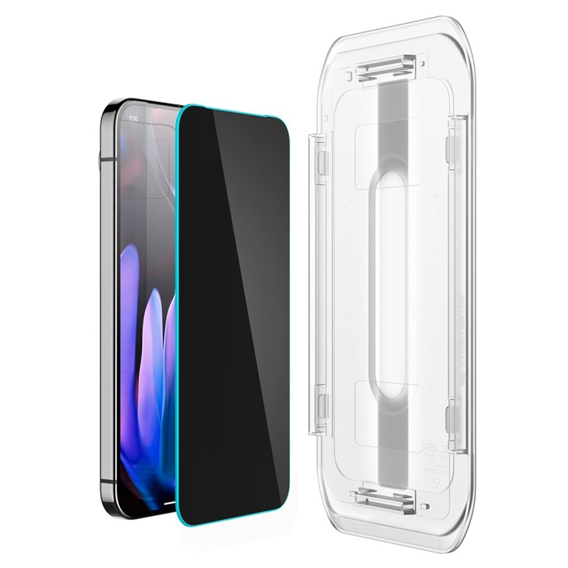 Spigen GLAS.TR EZ FIT Privacy 2-Pack - Szkło hartowane z filtrem prywatyzującym do Google Pixel 9 / 9 Pro / 10 / 10 Pro 2 szt