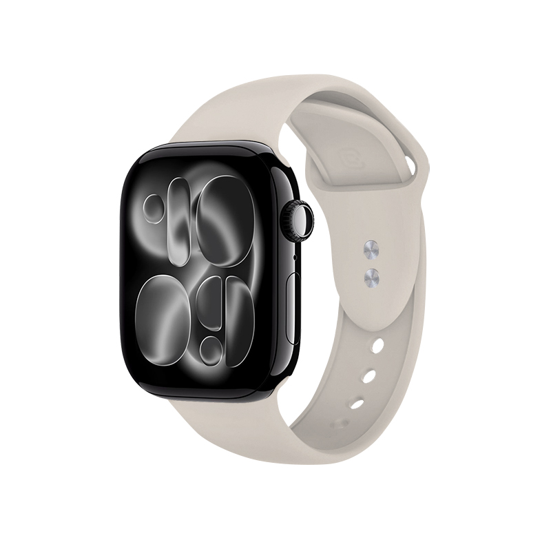 Crong Liquid - Pasek do Apple Watch 38/40/41/42mm (kamienny beż)