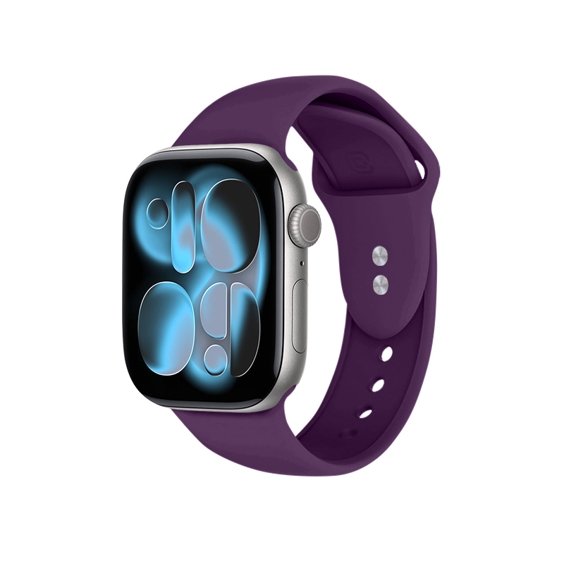 Crong Liquid - Pasek do Apple Watch 44/45/46/49 mm (śliwkowy)