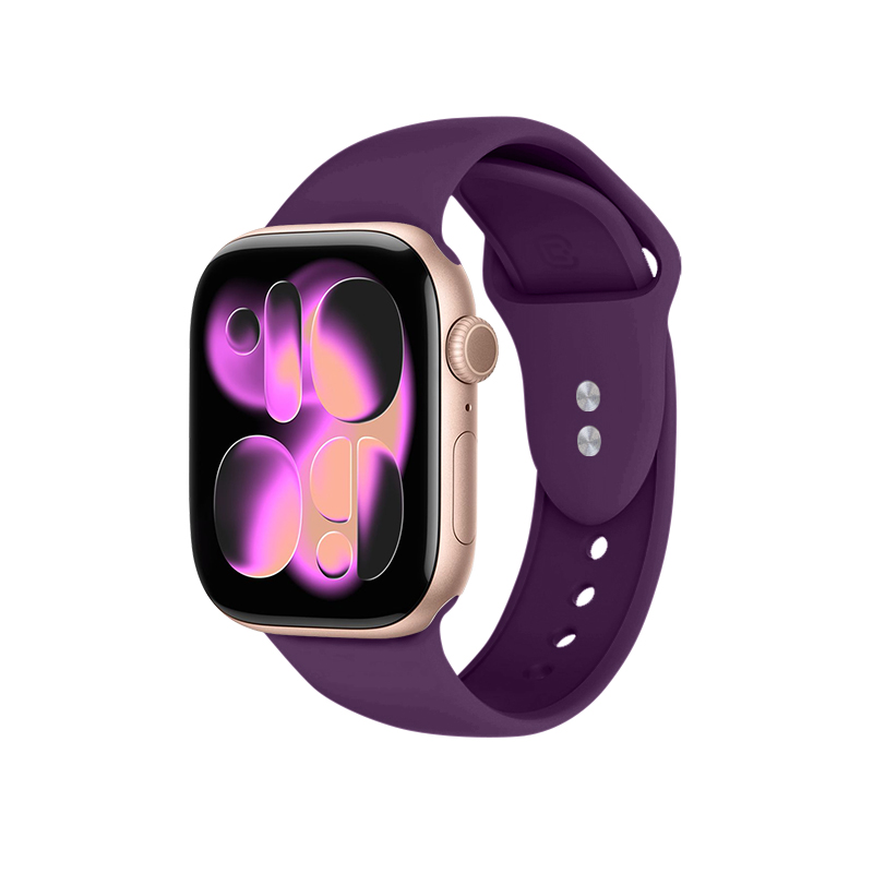 Crong Liquid - Pasek do Apple Watch 44/45/46/49 mm (śliwkowy)