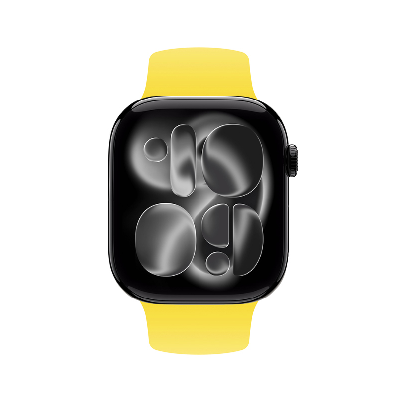 Crong Liquid - Pasek do Apple Watch 38/40/41/42 mm (żółty)