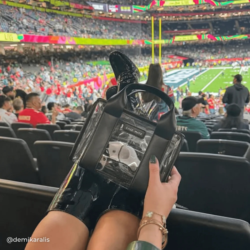 Case-Mate Micro Tote Bag - Wodoodporna torba na ramię (Midnight Black/Clear)