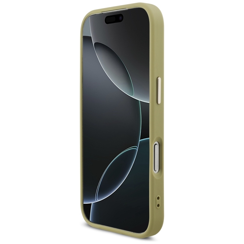 Guess Fixed Glitter Big 4G Metal Frame - Etui iPhone 17 Pro (złoty)