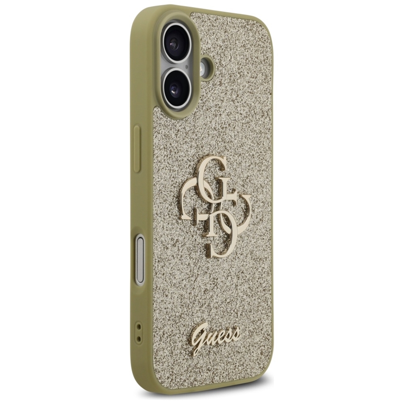Guess Fixed Glitter Big 4G - Etui iPhone 17 (złoty)