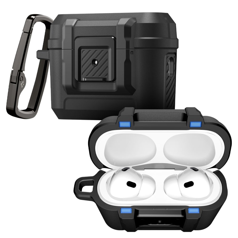 Spigen Lock Fit - Pancerne etui do Apple AirPods Pro 3 (Matte Black)