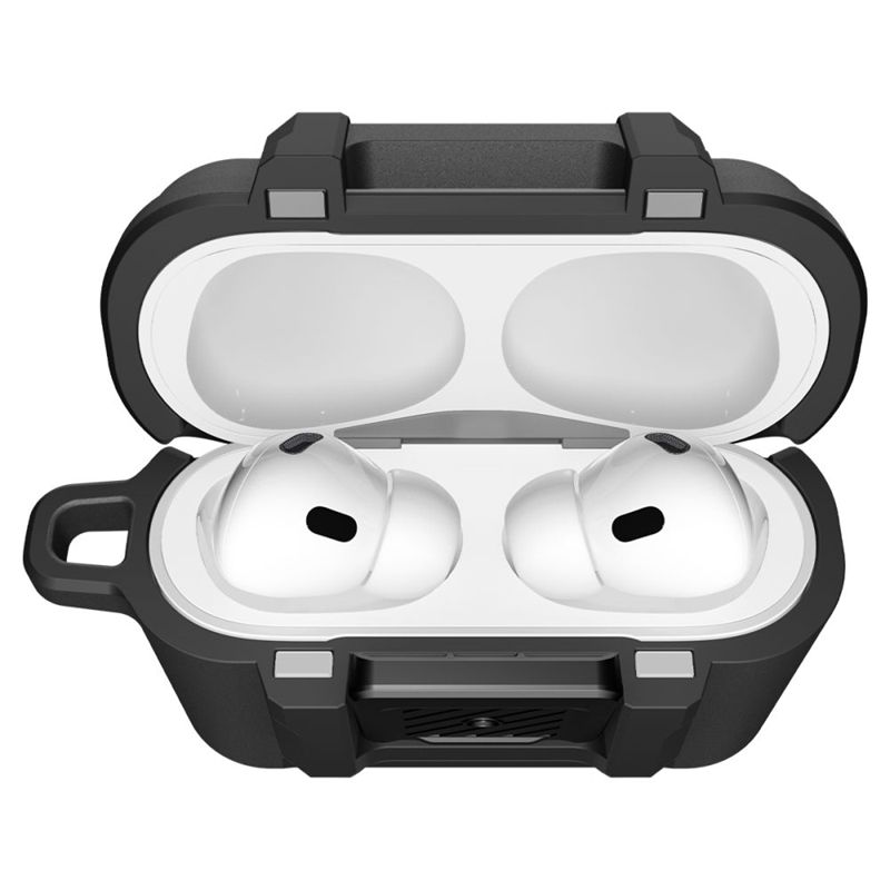 Spigen Lock Fit - Pancerne etui do Apple AirPods Pro 3 (Matte Black)