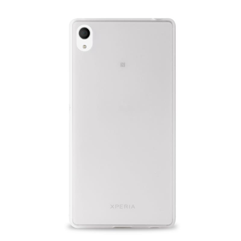 PURO Ultra Slim "0.3" Cover MFX - Zestaw etui + folia na ekran Xperia M4 AQUA (półprzezroczysty)