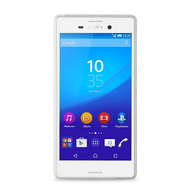 PURO Ultra Slim "0.3" Cover MFX - Zestaw etui + folia na ekran Xperia M4 AQUA (półprzezroczysty)