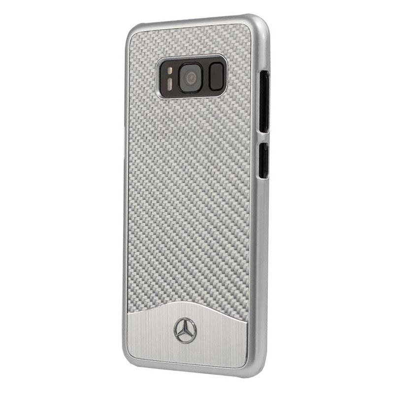 Mercedes Wave Line - Etui aluminiowe Samsung Galaxy S8+ (srebrny)