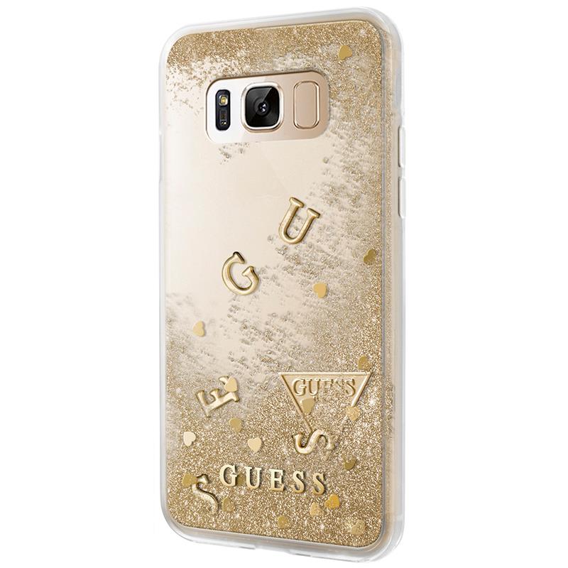 Guess Liquid Glitter - Etui Samsung Galaxy S8 (złoty)