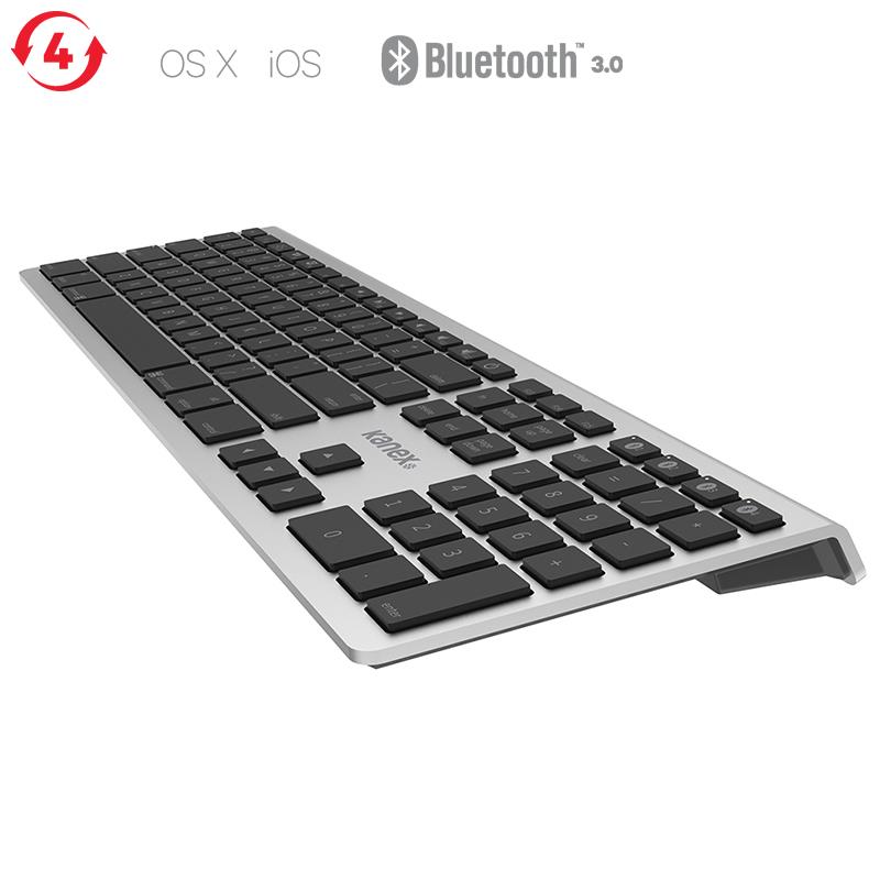 Kanex MultiSync Aluminum Mac Keyboard - Aluminiowa pełna klawiatura Bluetooth dla Mac & iOS