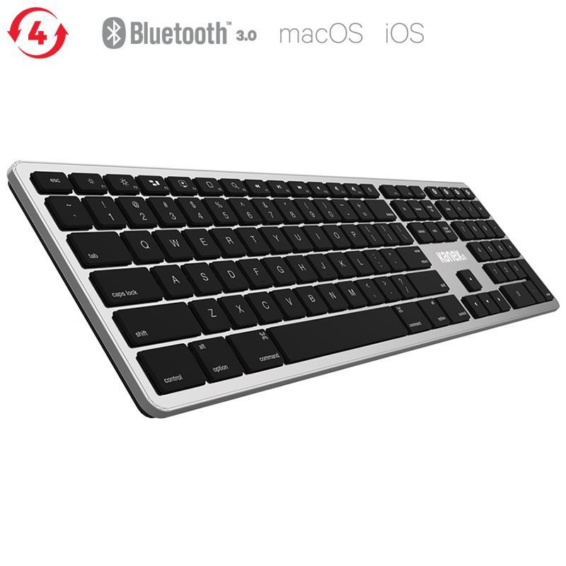 Kanex MultiSync Mac Keyboard - Pełna klawiatura Bluetooth dla Mac & iOS (czarny)